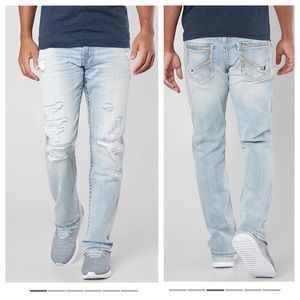 BKE Jake Straight Stretch Jean Wht Wash 31x32